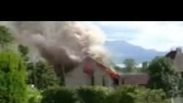 Incendie à Annecy-le-Vieux