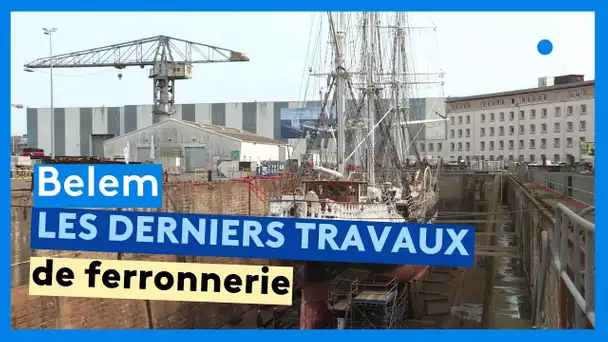 Belem, les derniers travaux de ferronnerie Saint-Nazaire