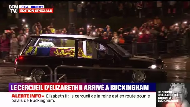Le cercueil d’Elizabeth II arrive à Buckingham Palace