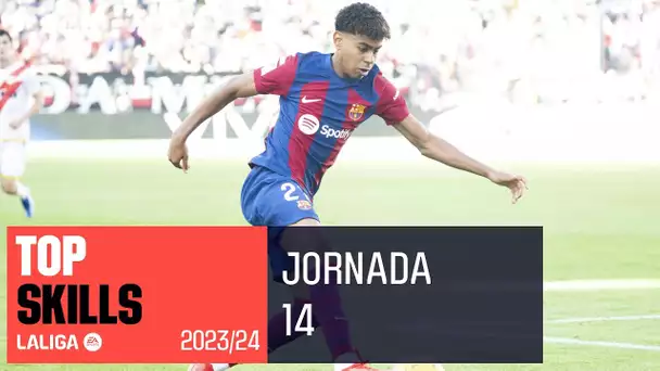 LALIGA Skills Jornada 14 | Los mejores REGATES de RODRYGO y LAMINE YAMAL