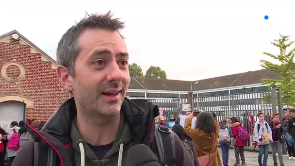 Le collège Jean Lecanuet de Rouen en grève après l'incendie de Lubrizol