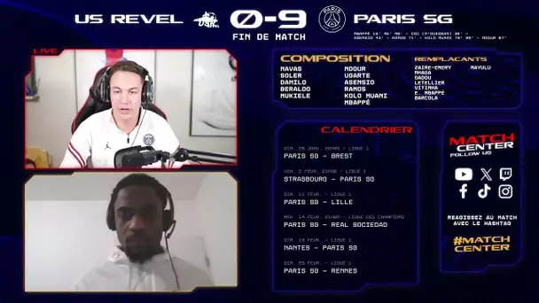 Match Center : US Revel vs Paris Saint-Germain