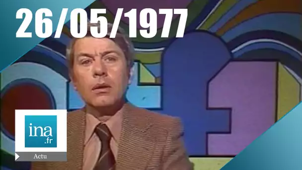 20h TF1 du 26 mai 1977 - Raymond Barre à Strasbourg - Archive INA