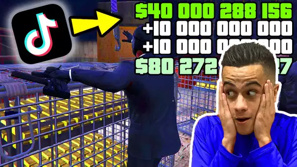 JE DEVIENS MILLIONAIRE GRACE A DES GLITCH D'ARGENT TIKTOK SUR GTA 5 !