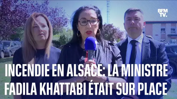Incendie en Alsace: Fadila Kattabi, ministre en charge des Solidarités, s’est rendue sur place