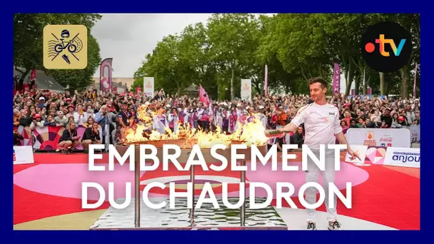 JO Paris 2024 : l'embrasement du chaudron à Angers