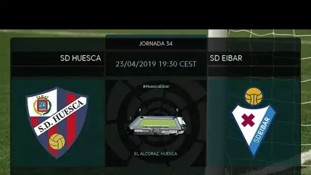 Calentamiento SD Huesca vs SD Eibar