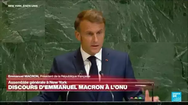 REPLAY - Revivez le discours d'Emmanuel Macron à la tribune de l'ONU • FRANCE 24