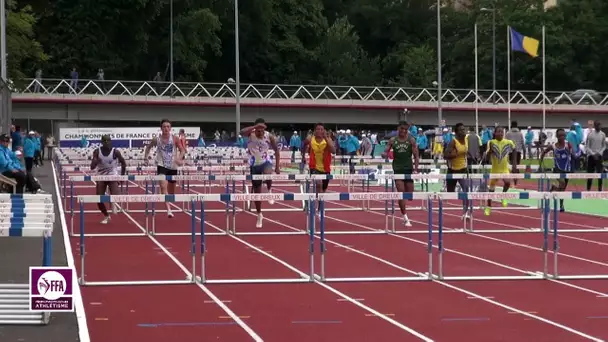 Dreux 2017 : Finale 110 m haies Cadets (Thomas Wanaverbecq en 13&#039;&#039;85)