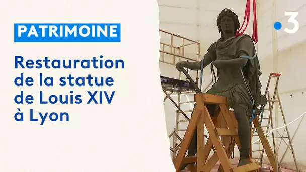 La restauration de la statue équestre de Louis XIV touche à sa fin