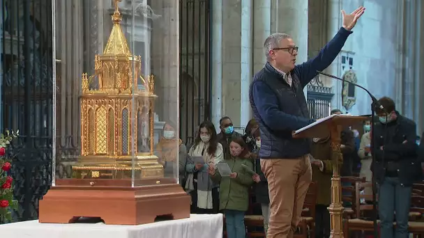 Le Mans : Une messe "en présence" de Sainte-Bernadette