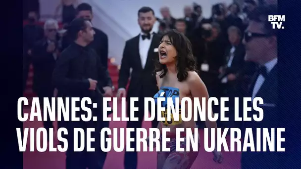 Cannes: elle dénonce les viols de guerre en Ukraine