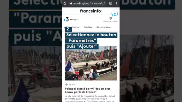 Comment installer la navigation sous Android pour les sites France 3 Régions