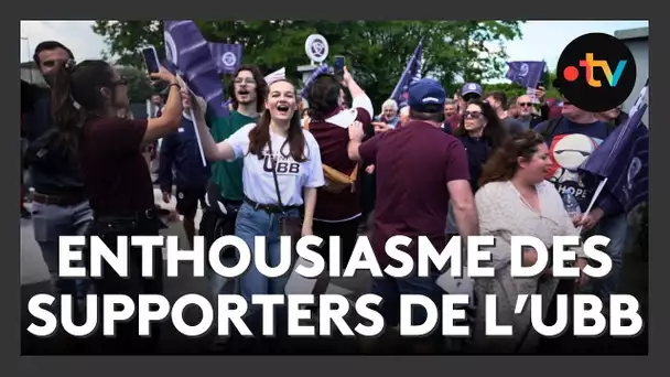 Les joueurs de l'UBB ont décollé pour Cardiff sous les acclamations de leurs supporters