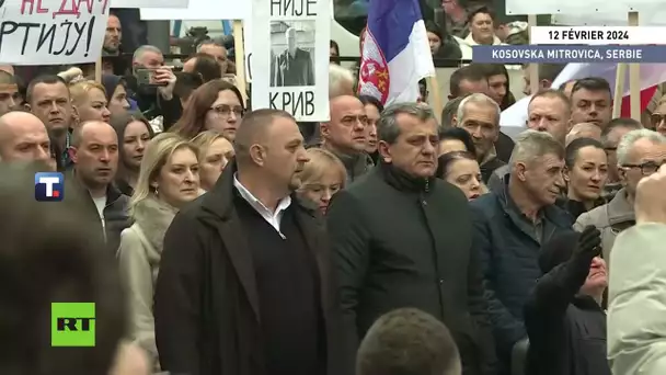 Kosovo : manifestation contre l'interdiction des transactions en dinar serbe