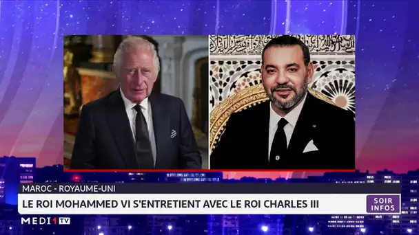Le Roi Mohammed VI s´entretient avec le Roi Charles III