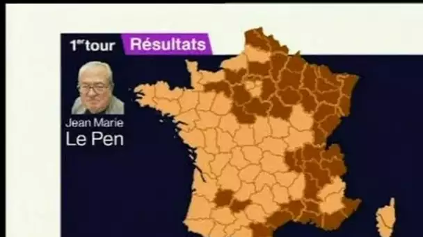 Carte de France du vote FN au premier tour de la présidentielle
