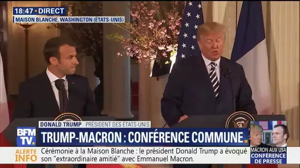 Trump: 'Nous sommes honorés d’avoir accueilli le président Macron et sa femme à la Maison-Blanche'