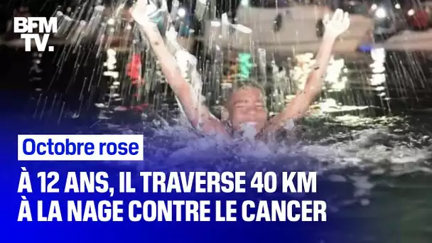 À 12 ans, il traverse 40 km à la nage contre le cancer