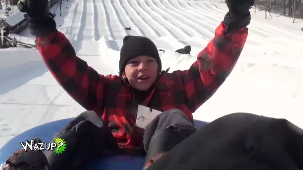 WAZUP | Un TOBOGGAN gigantesque dans la NEIGE !