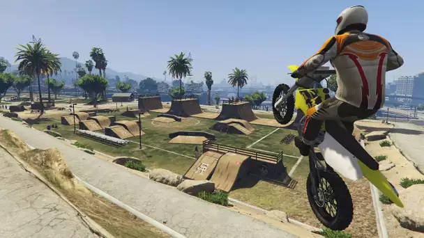 GTA 5 - GROS SKATEPARK DANS LOS SANTOS ! Motocross & Bmx