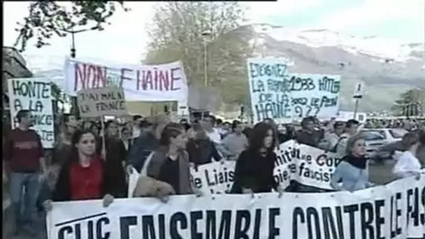 [Plateau brève : manifestation anti FN à Dieppe et à Annecy]