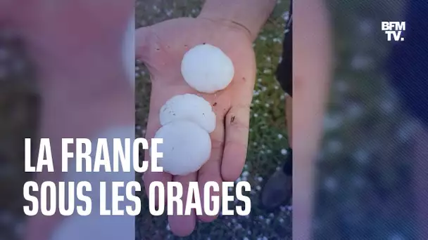 La France sous les orages