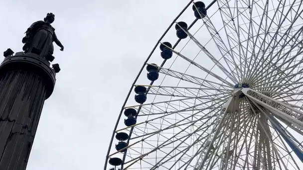 Noël 2016 : la Grande roue de Lille est installée