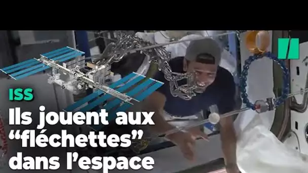 À bord de l’ISS, les astronautes jouent aux « fléchettes de l’espace » en utilisant l’apesanteur