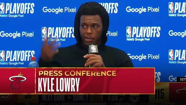 Kyle Lowry Talks First Heat Playoff Game | Post Game Press Conference