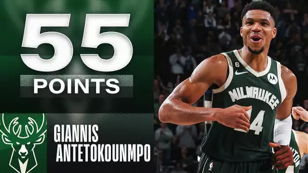 Giannis Records 55-Pt Double-Double | January 3, 2023
