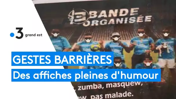Ils réalisent des affiches pleines d'humour pour inciter les jeunes à respecter les gestes barrières