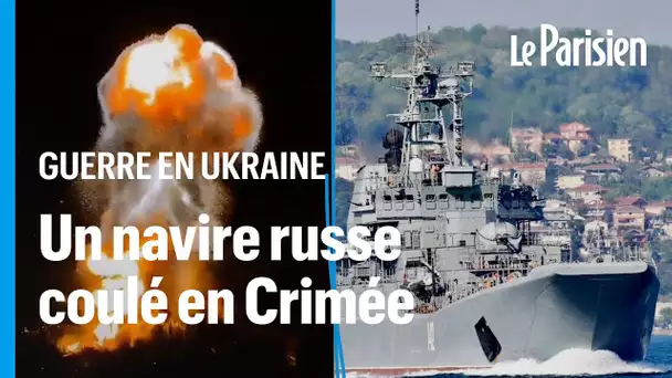 Guerre en Ukraine : Kiev dit avoir détruit un vaisseau russe en Crimée