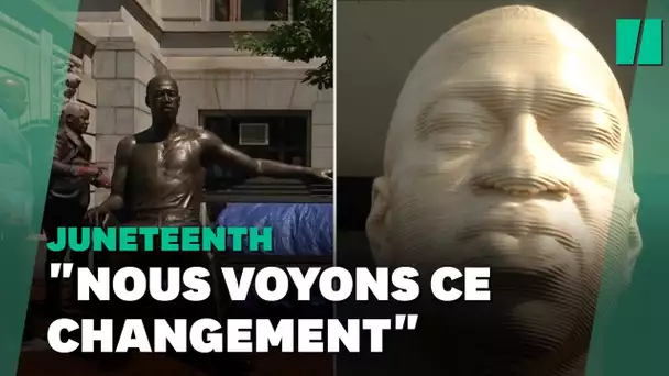 Deux statues de George Floyd inaugurées pendant "Juneteenth" aux États-Unis