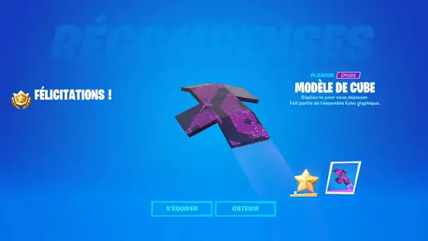 AVOIR GRATUITEMENT LE PLANEUR "MODELE DU CUBE" ! (FORTNITE DEFIS S.O.S FANTOMES L'HERITAGE)