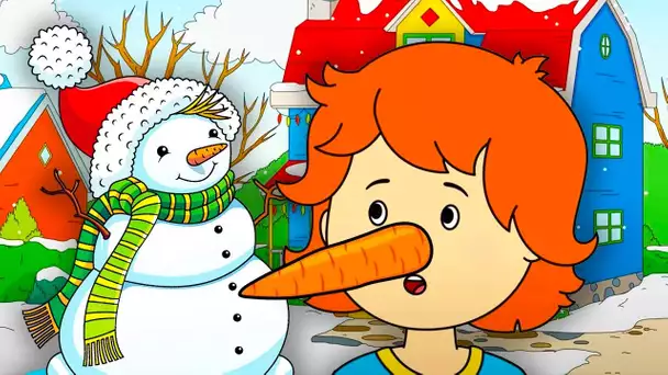 Construire un Bonhomme de Neige | Caillou en Français