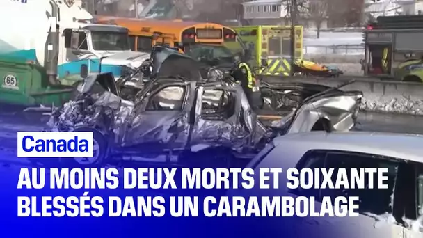 Canada: au moins deux morts et soixante blessés dans un carambolage