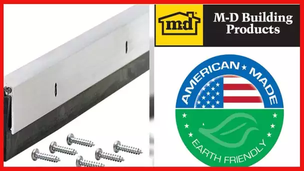M-D Building Products 68247 1-1/4-Inch EPDM 36-Inch DB006 Commercial Grade Door Sweep, Mill
