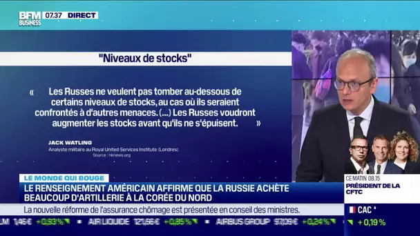 Le renseignement américain affirme que la Russie achète beaucoup d'artillerie à la Corée du Nord