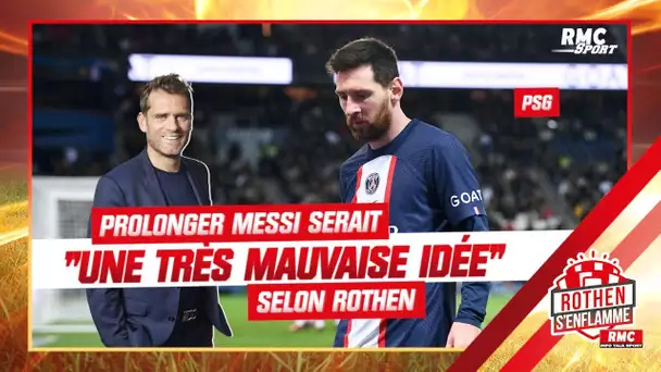 PSG : Prolonger Messi serait "une très mauvaise idée" selon Rothen