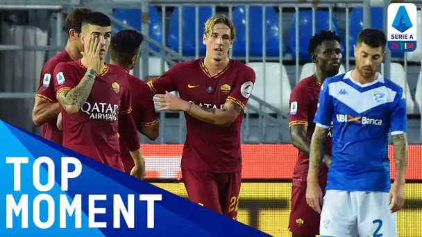 Zaniolo Scores His First Goal Since His Return From Injury! | Brescia 0-3 Roma | Serie A Tim