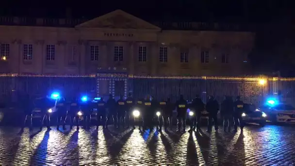 Nantes : les policiers de nuit manifestent.