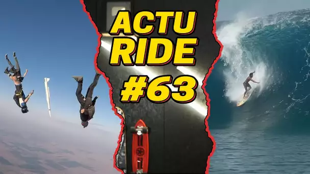 ACTU RIDE #63 : Vagues géantes à Teahupoo, Ryan Williams frôle l'accident, Mark Zukerberg en foil !