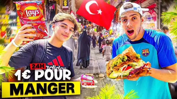 1 EURO POUR MANGER PENDANT 24H AVEC OMAR EN TURQUIE 😄 ( C'est IMPOSSIBLE ?)