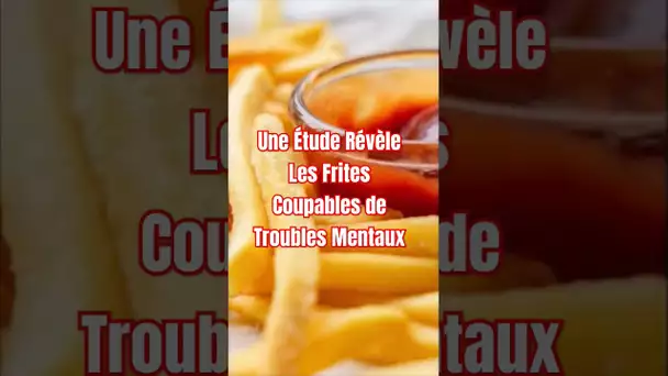 Une Étude Révèle : Les Frites, Coupables de Troubles Mentaux #santé