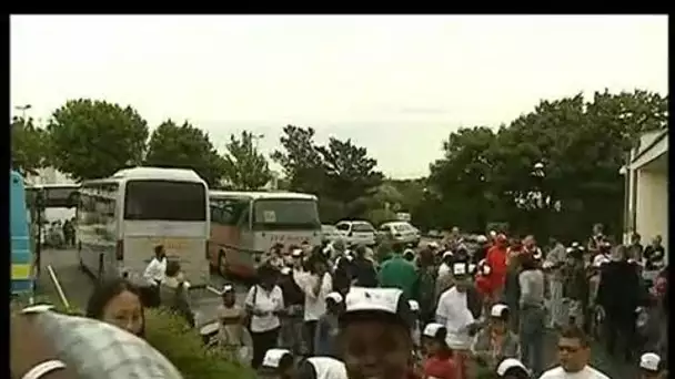 [Des enfants défavorisés en vacances en Normandie]