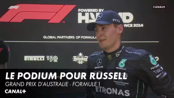 La réaction de George Russell après son podium - Grand Prix d'Australie - F1