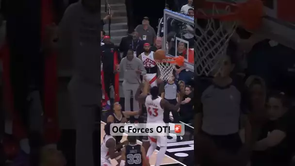 OG Anunoby forces OT in San Antonio! 🚨 | #Shorts