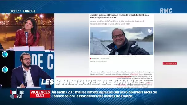 François Hollande chute d'un bateau à Saint-Malo et récolte deux points de suture