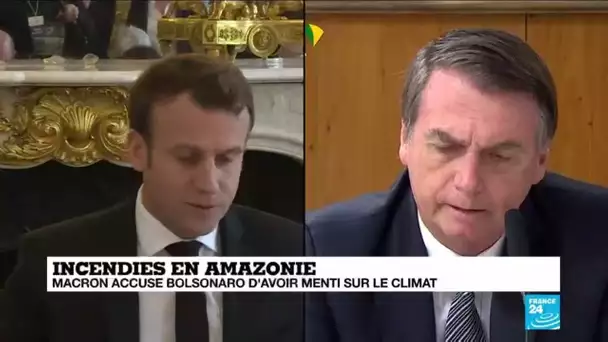 Incendie en Amazonie : Macron accuse Bolsonaro d'avoir menti sur le climat